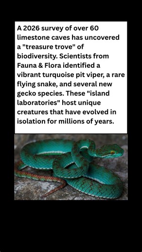 The Cave of Secrets! 🐍 New Species Found in Cambodia #wildlife #facts #shorts