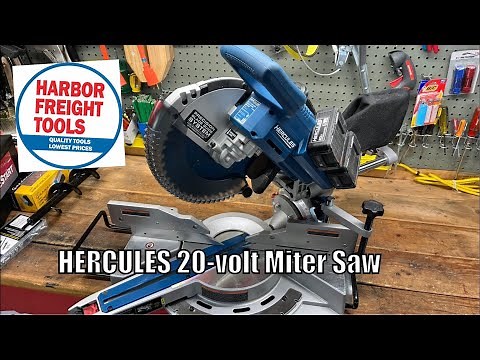 HERCULES 20-volt Cordless 10-inch miter saw - Review