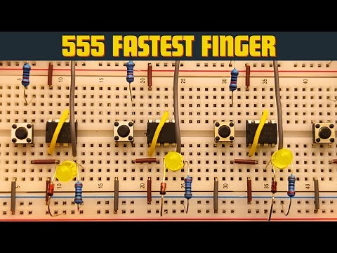 How to Make Fastest Finger First Circuit For Quizzes Using 555 Timer