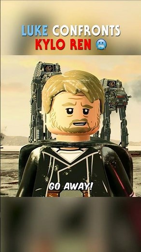 Luke Confronts Kylo Ren 🥶 | CSG #Shorts | #LEGOStarWarsTheSkywalkerSaga #LEGO #StarWars