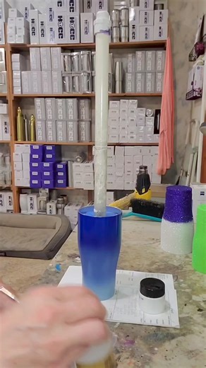 4.4K views · 53 reactions | I'm using Folk Art Crackle to get this beautiful crackle design #crackle #folkart #tumblers | Dojes Designs LLC | Facebook