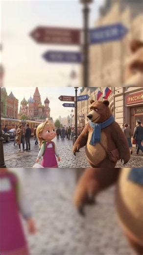 Маша и Медвед в Москве Masha and the Bear in Moscow #cartoon, #Masha and the Bear
