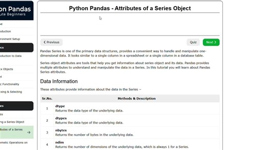 Pandas11 序列对象的属性 Attributes of a Series Object