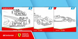 Scuderia Ferrari F1: Colouring Sheets