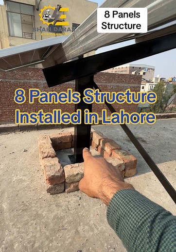 4 KW Solar Structure Installation in Lahore
