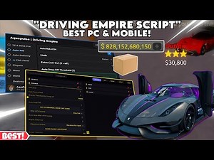 [DELIVERY JOB]Driving Empire🏎️ Script🤩 OP Auto Mile/Race😎,Auto Rob/Bank,Auto Delivery🔥,Fish & More✨