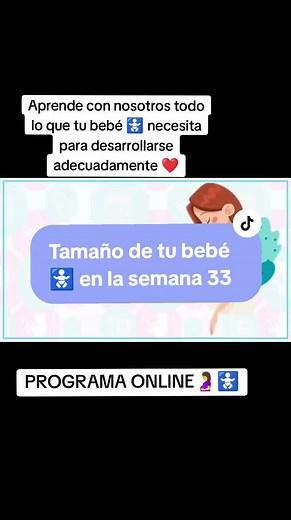 Desarrollo del bebé en la semana 33 de embarazo