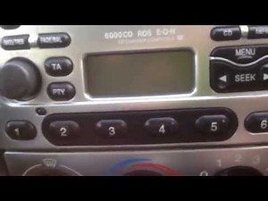 How to fix a Ford Radio - station button dont' work fault 6000CD. Puma KA Fiesta Focus Mondeo