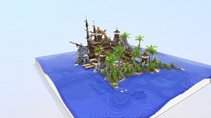 Pirate Base - 3D model by BreadBuilds