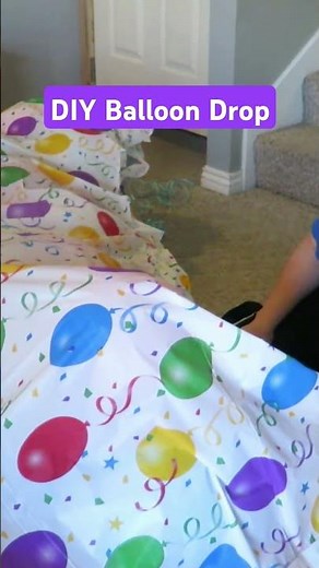 🎉 DIY Balloon Drop with Household Items?! So Easy & So Fun! 🎈💥