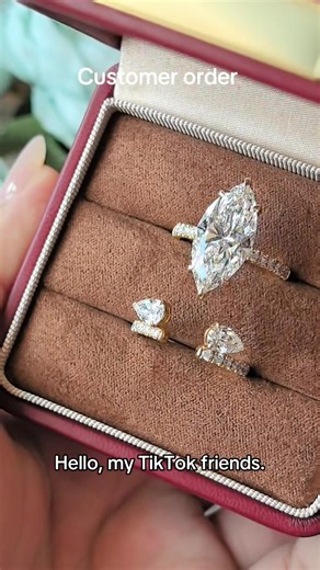 Custom 18k Gold 5 Carat Marquise Engagement Ring