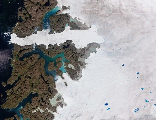 ESA and NASA deliver first joint picture of Greenland Ice Sheet melting