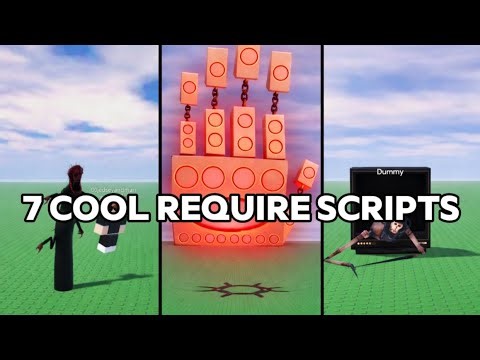 These are 7 cool require scripts all fe #roblox #script