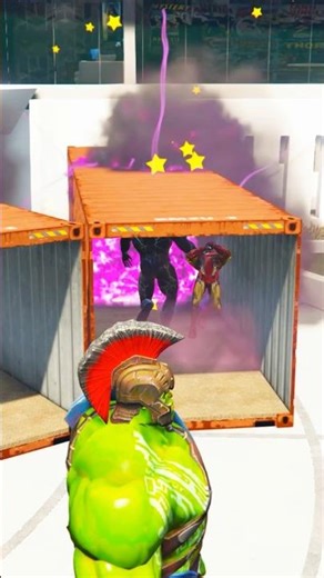 Gta 5 : superheroes suit change magical canteiner #shorts