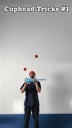 Cuphead Club and 2 Ball Juggling Tricks 🤹‍♂️