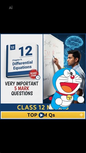 12th Maths | Chapter 9 | Differential equations | TN syllabus | important 5 marks #trending