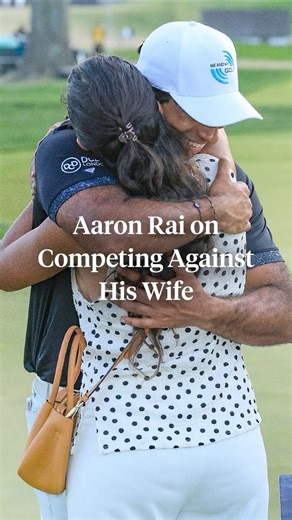 Aaron Rai’s wife is also a professional golfer. Sounds like he’s got tough competition at home 😂