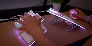 Tenting your keyboard helps to reduce pain