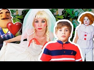 IT (ESO) & Pasha VS Annabell & Hello Neighbor, Parody . Оно дарит свадебное платье