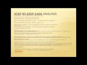 Courtroom Advocacy for Beginners