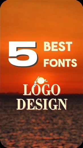 5 BEST FONTS for Logo design 🖋 V.4 #shorts #logodesign