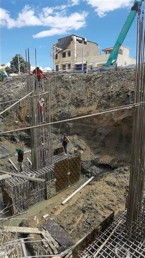Column rebar starters installation | 25 February 2026 #construction #shorts