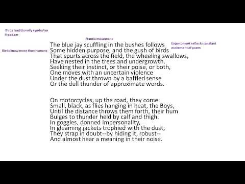 'On the Move' by Thom Gunn Revision Video