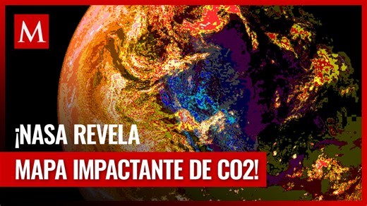 NASA muestra CO2 en la atmósfera
