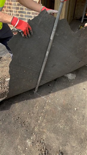 Removing Old Torch-On Felt Roofing (Hard Work but Satisfying!) #satisfyingvideo #constructionchannel
