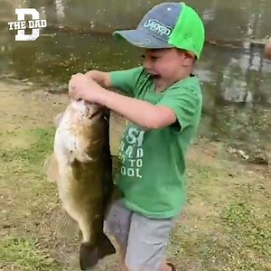 1.1M views · 9.8K reactions | This six-year-old was overjoyed after catching a huge bass on his own. | The Dad | Facebook