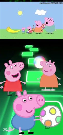 Peppa Pig Dance Beat | Tiles Hop Gameplay 🎵✨