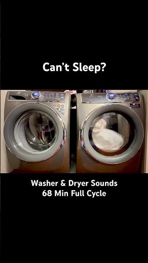 Washing Machine & Dryer Sounds for Deep Sleep | 68 Min Full Cycle ASMR White Noise