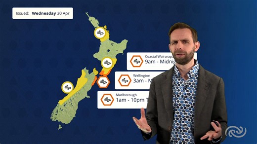 ⚠️Severe Weather brings a suite of warnings for both Islands⚠️ Here's John with the latest of our weather forecasts for the rest of the week http://bit.ly/AllWarnings | MetService New Zealand