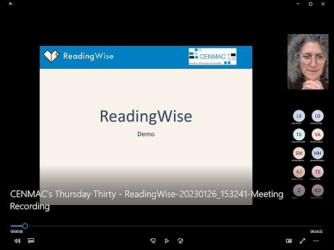 CENMAC’s Thursday Thirty – An introduction to ReadingWise