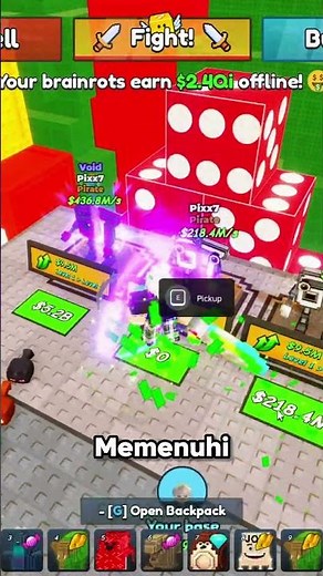 I WAS CURSED TO BECOME A HALF-BRAINROT 67 PIRATE!😵😱 #roblox #robloxindonesia #luckyblockrush