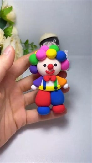 Cute Clay Clown DIY Anyone Can Try at Home #Shorts