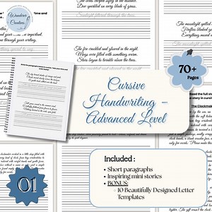 Adults Cursive Alphabet Handwriting Practice Cursive Letters Tracing Pages Cursive Writing Workbook Printable PDF for Practice and Learning - Etsy