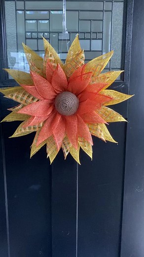6.1K views · 126 reactions | So many pretty autumn and harvest colors in this flower! Display your fall decorations until Thanksgiving for maximum enjoyment  #fallwreath #fallseason #falldecorations #harvest #fallcolors #Thanksgiving #autumndays #autumnvibes #fallvibes #ilovefall | Carrie's Wreath Creations | Facebook