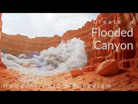 Create a Flooded Canyon in Houdini & Paradigm | 1/4