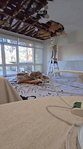 #step_by_step #gyprock #ceiling #walls #details #follow #tiktok #timber #home #sydney #australia