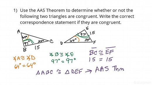 How to Use the AAS Congruence Theorem | Geometry