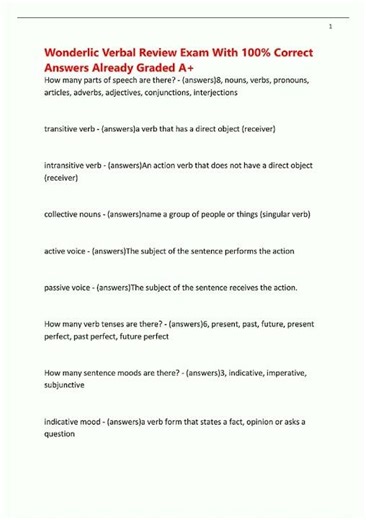 Latest WONDERLIC Practice Tests Exam with Verified Questions and Answers 776 video