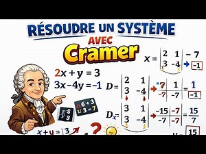 [Comment] résoudre un système linéaire avec méthode de CRAMER