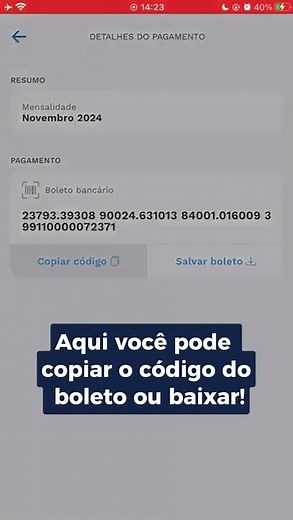 How do I pay my monthly fee on the DUDA app? - Cruzeiro do Sul Virtual