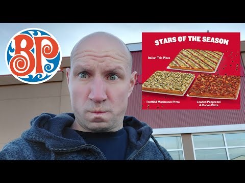 Boston Pizza's New Loaded Pepperoni & Bacon Squarefooter Pizza!