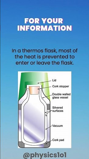 Why a thermos flask maintains its temperature? | Learn Physics
