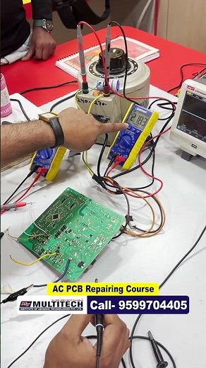 AC PCB Repair Course | SMPS Switching on DSO | Live Demo of Waveform Explained | Multitech Institute