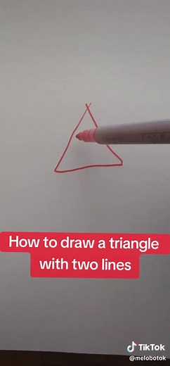 How to Draw a Triangle with Two Lines