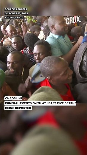 Huge Crowds Gather For Raila Odinga’s Funeral, Scuffles Erupt During Public Viewing