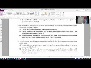 Repaso Ejercicios Aguas Residuales Parte 1